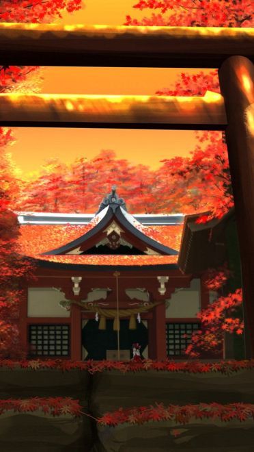 壁纸美作：夏日的神社