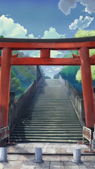 壁纸美作：夏日的神社