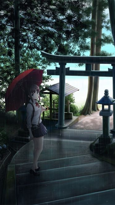 壁纸美作：夏日的神社