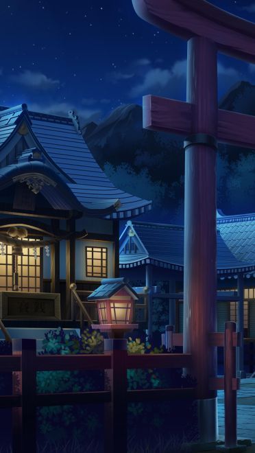 壁纸美作：夏日的神社