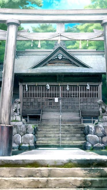 壁纸美作：夏日的神社