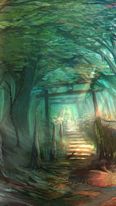 壁纸美作：夏日的神社