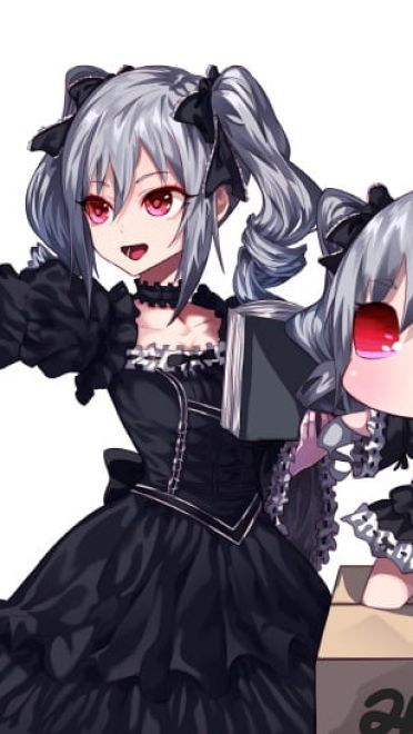 神崎兰子手机壁纸 一个隐藏巨乳的哥特萝莉