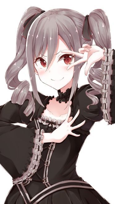 神崎兰子手机壁纸 一个隐藏巨乳的哥特萝莉