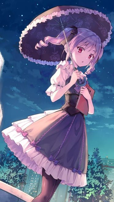 神崎兰子手机壁纸 一个隐藏巨乳的哥特萝莉