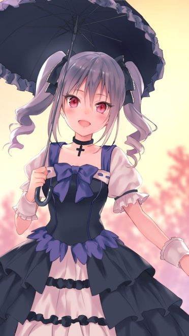 神崎兰子手机壁纸 一个隐藏巨乳的哥特萝莉