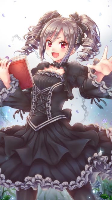 神崎兰子手机壁纸 一个隐藏巨乳的哥特萝莉