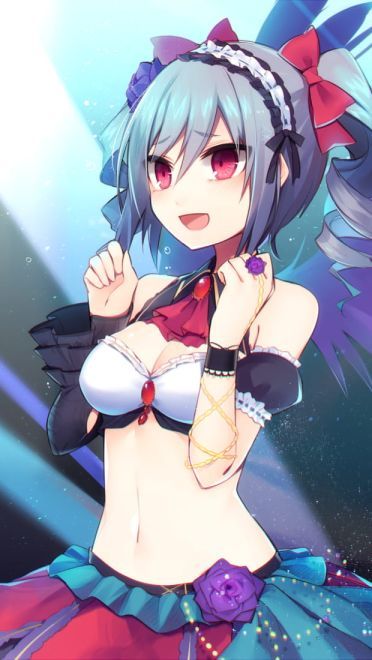 神崎兰子手机壁纸 一个隐藏巨乳的哥特萝莉