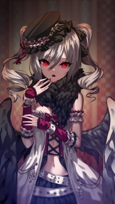 神崎兰子手机壁纸 一个隐藏巨乳的哥特萝莉