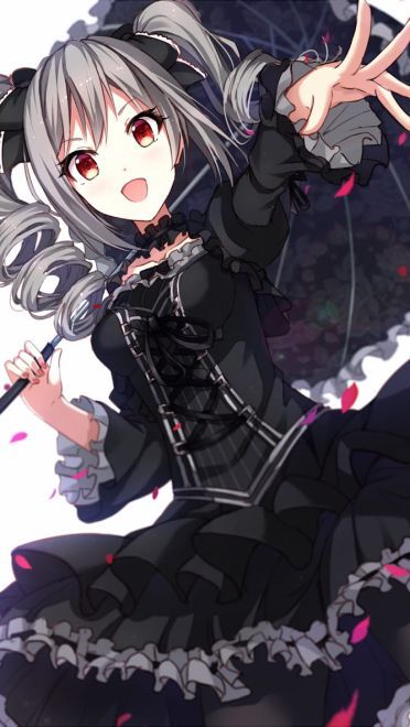 神崎兰子手机壁纸 一个隐藏巨乳的哥特萝莉