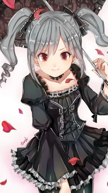 神崎兰子手机壁纸 一个隐藏巨乳的哥特萝莉