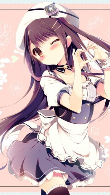 双手凝聚爱心为你打气 动漫手机壁纸