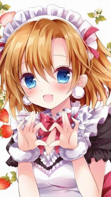 双手凝聚爱心为你打气 动漫手机壁纸