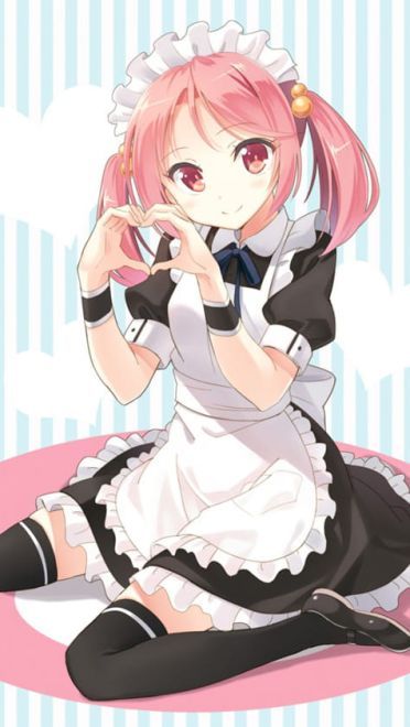 双手凝聚爱心为你打气 动漫手机壁纸