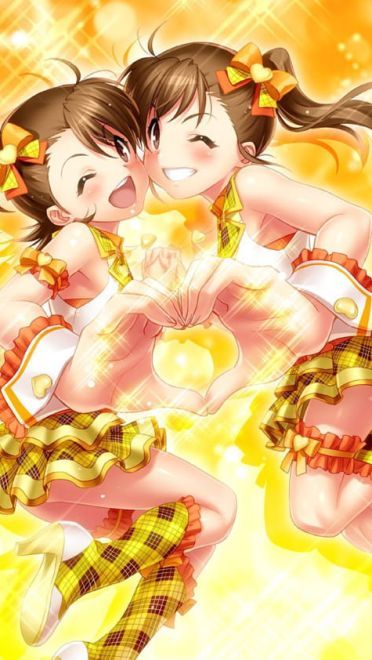 双手凝聚爱心为你打气 动漫手机壁纸