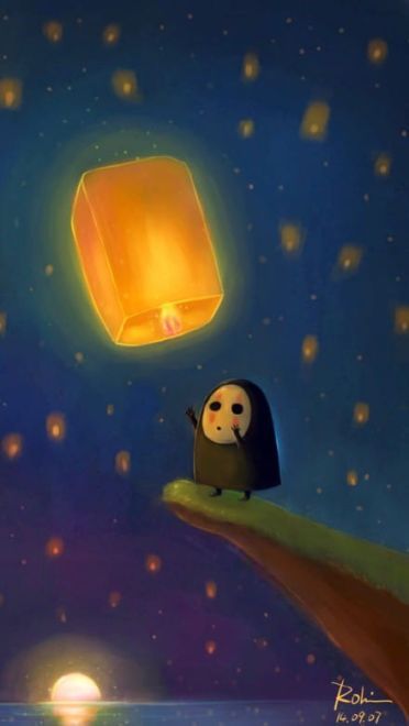 萌萌哒 千与千寻无脸男电脑壁纸手机壁纸(1)