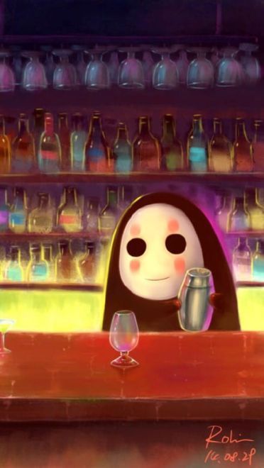 萌萌哒 千与千寻无脸男电脑壁纸手机壁纸(1)