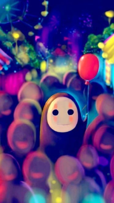 萌萌哒 千与千寻无脸男电脑壁纸手机壁纸(1)