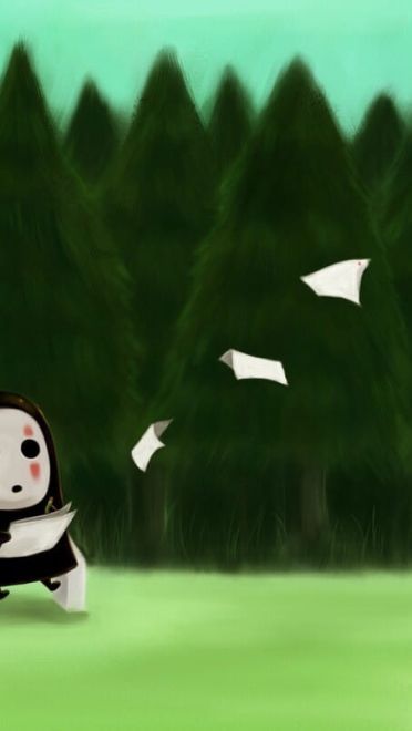 萌萌哒 千与千寻无脸男电脑壁纸手机壁纸(1)