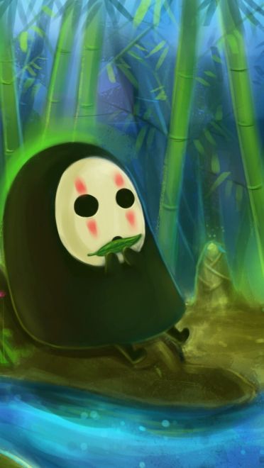 萌萌哒 千与千寻无脸男电脑壁纸手机壁纸(1)