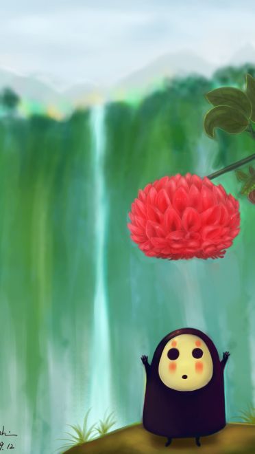 萌萌哒 千与千寻无脸男电脑壁纸手机壁纸(1)