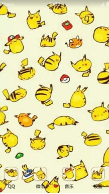 平铺皮卡丘 安卓手机主题 下载