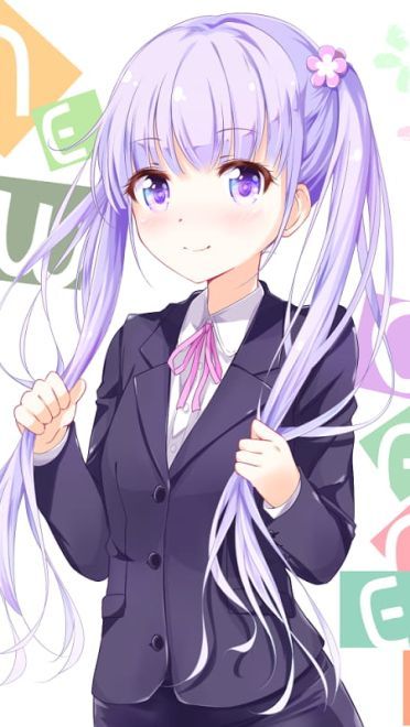 青涩萝莉双马尾《NEW GAME》凉风青叶手机壁纸