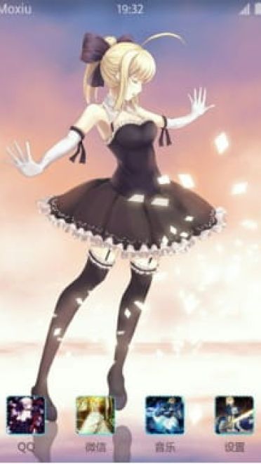 Fate Saber Lily 安卓手机主题下载