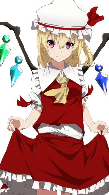 红魔馆的吸血鬼 二小姐芙兰朵露手机壁纸