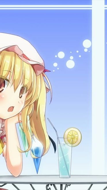 红魔馆的吸血鬼 二小姐芙兰朵露手机壁纸