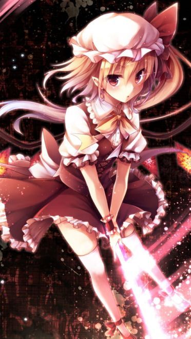 红魔馆的吸血鬼 二小姐芙兰朵露手机壁纸