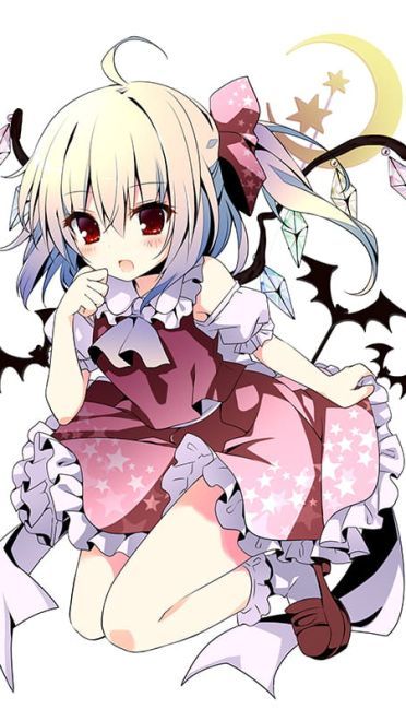 红魔馆的吸血鬼 二小姐芙兰朵露手机壁纸