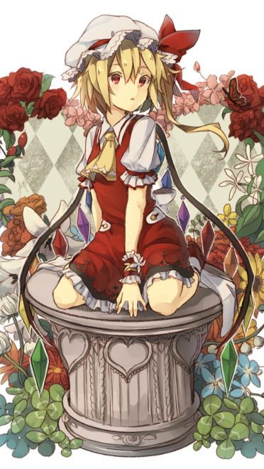 红魔馆的吸血鬼 二小姐芙兰朵露手机壁纸