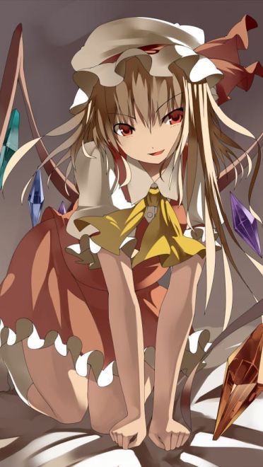 红魔馆的吸血鬼 二小姐芙兰朵露手机壁纸