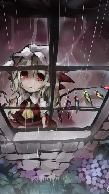 红魔馆的吸血鬼 二小姐芙兰朵露手机壁纸