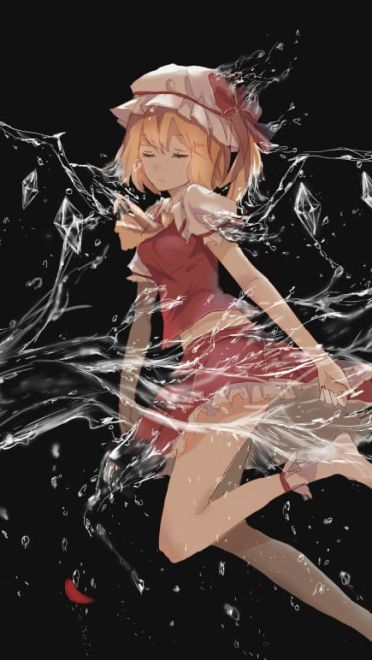 红魔馆的吸血鬼 二小姐芙兰朵露手机壁纸