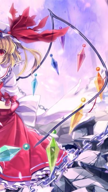 红魔馆的吸血鬼 二小姐芙兰朵露手机壁纸