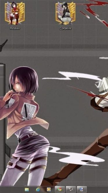 【win7主题】进击的八块腹肌 三笠·阿克曼 下载