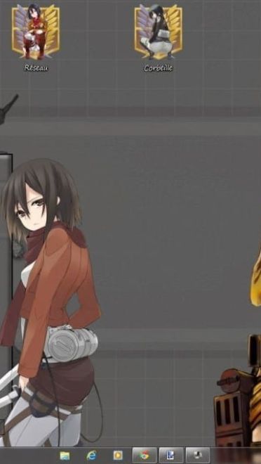 【win7主题】进击的八块腹肌 三笠·阿克曼 下载