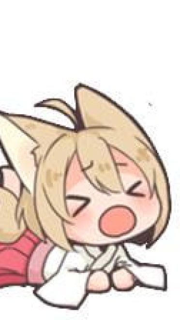 日系表情包 萌萌哒和服狐狸女孩