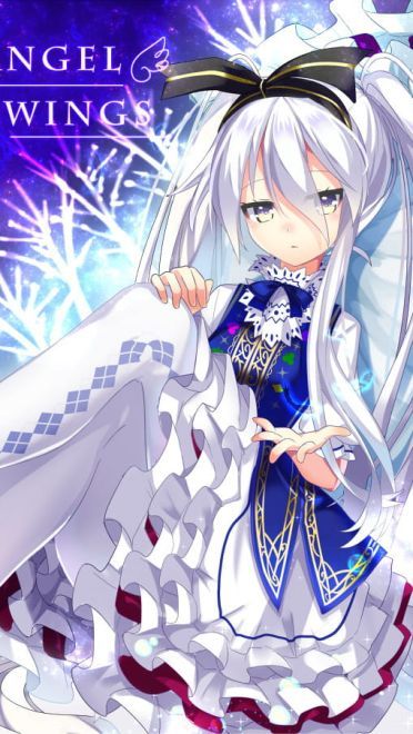 动漫少女 手机壁纸 银发真的很好看啊！