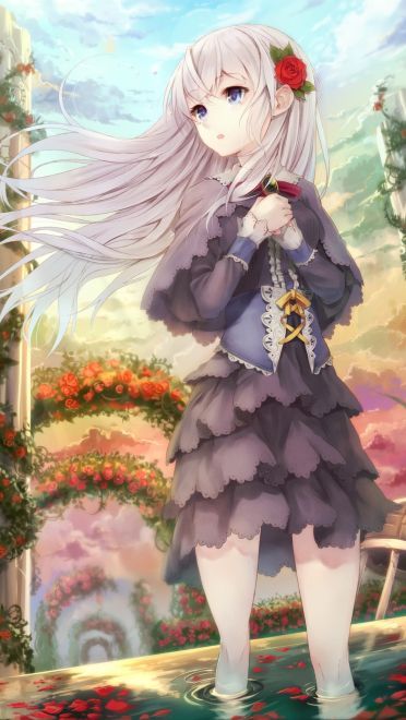 动漫少女 手机壁纸 公主的华丽小礼服