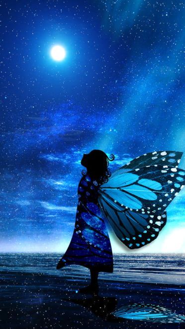 一场美丽的邂逅 属于你的蓝色电脑壁纸