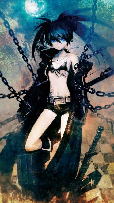 帅气的双马尾 黑岩射手安 卓手机主题下载