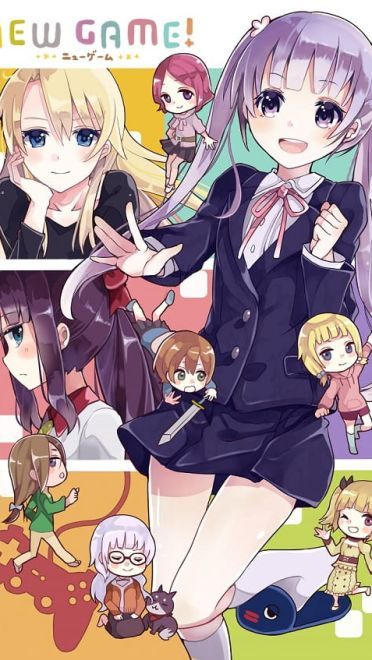 一个充满萌妹的公司 《NEW GAME》手机壁纸