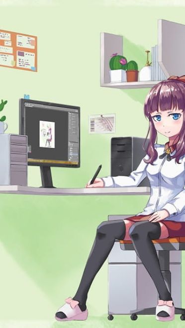 一个充满萌妹的公司 《NEW GAME》手机壁纸