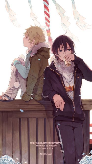 野良神 夜斗雪音CP 手机壁纸
