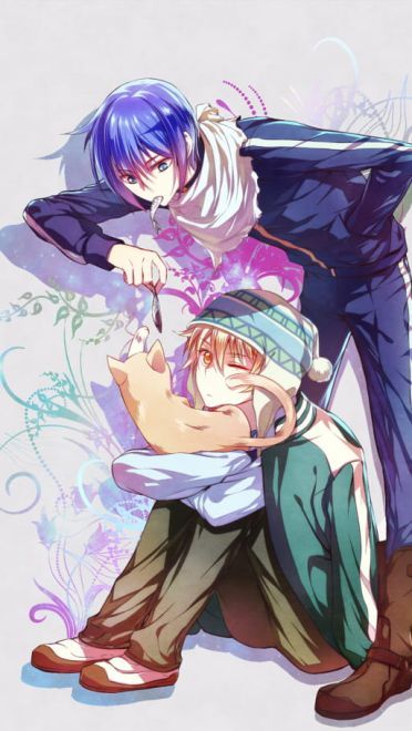 野良神 夜斗雪音CP 手机壁纸