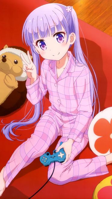 紫色双马尾萝莉旋风 new game凉风青叶手壁纸图集(1)