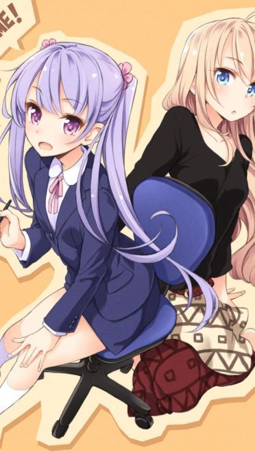 紫色双马尾萝莉旋风 new game凉风青叶手壁纸图集(1)